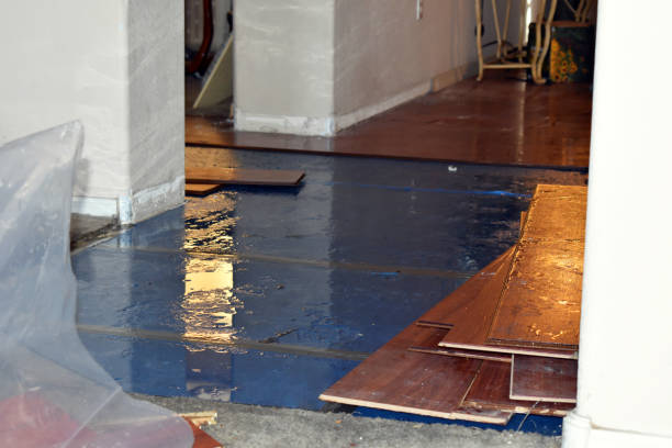 Professional Flood Damage Restoration technician working in Astoria, OR